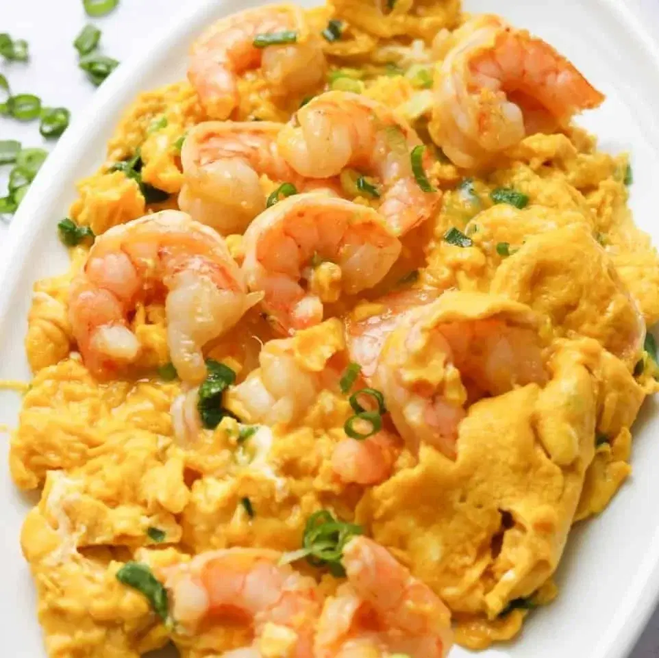 Omlette aux crevettes