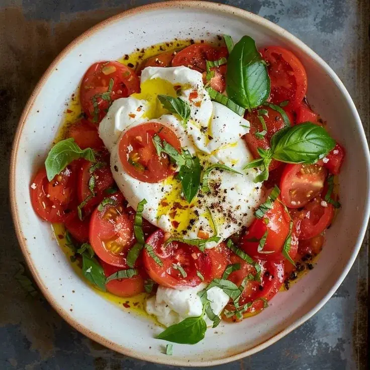 Salade Tomate Mozarella (Burrata)