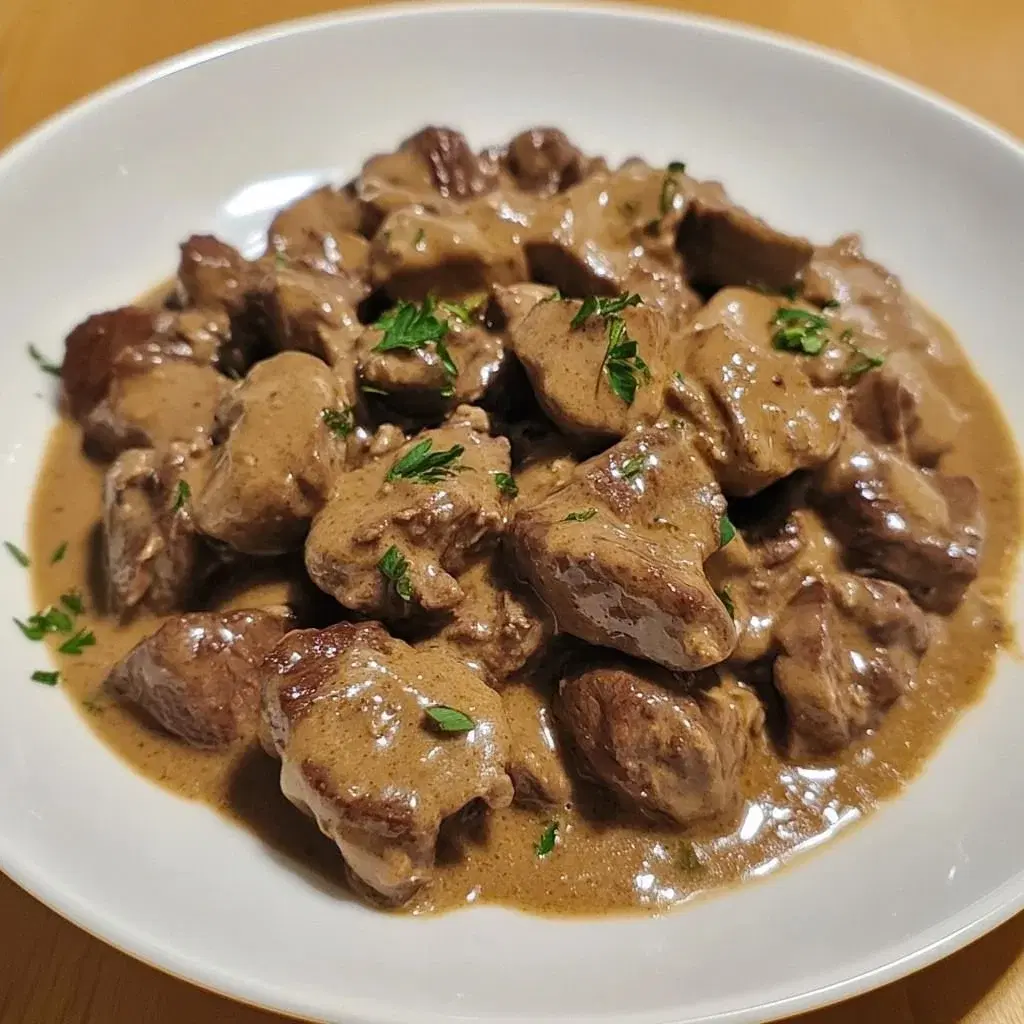 Emincé de Bœuf - Crème à la Moutarde