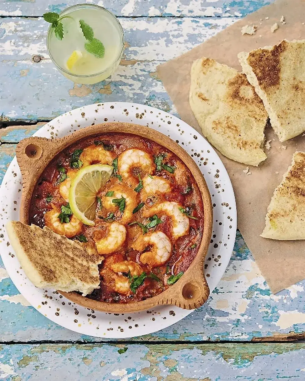 Tajine de crevettes royale