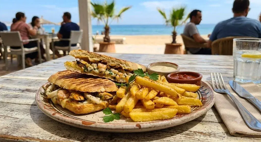 Panini fruits de mer + frite