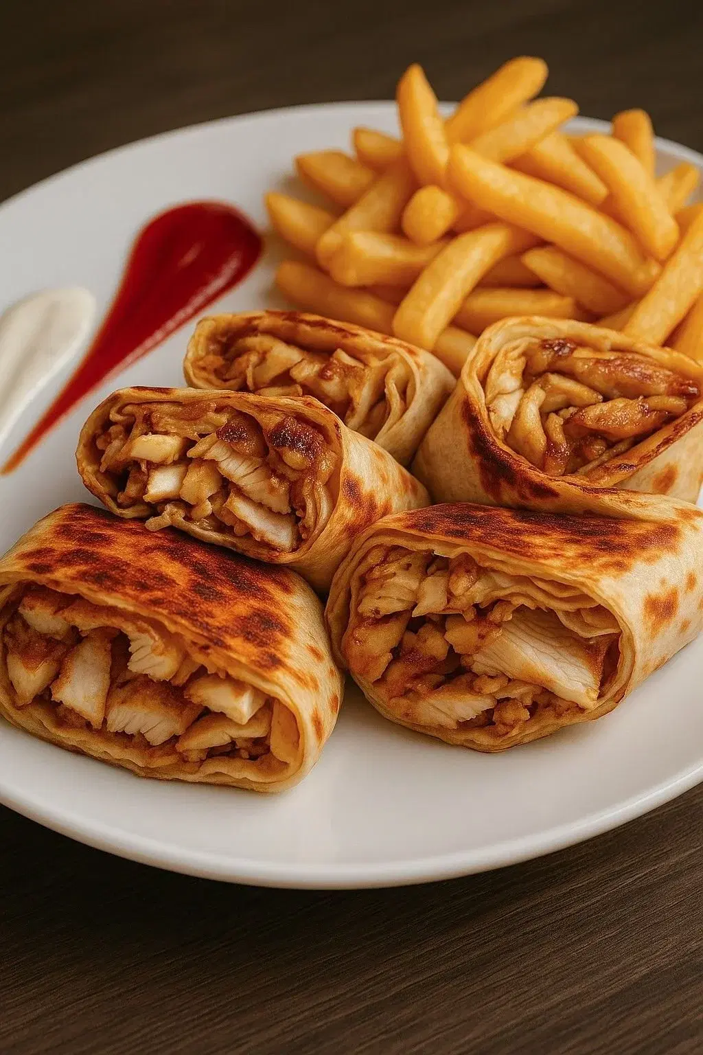 Chawarma poulet et frite