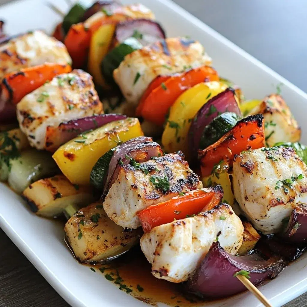 Brochettes de poisson
