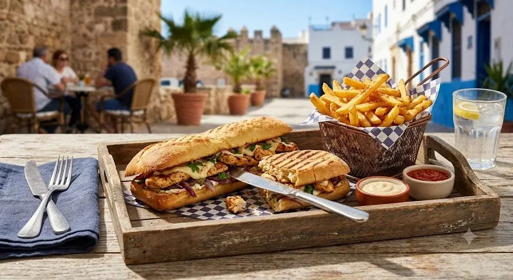 Panini poulet + frite