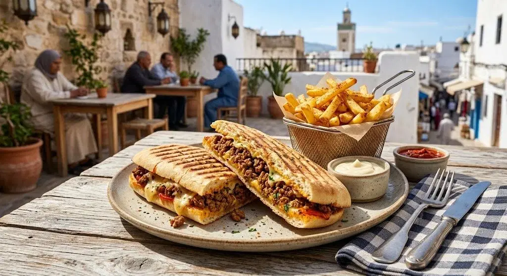 Panini viande hachée + frite